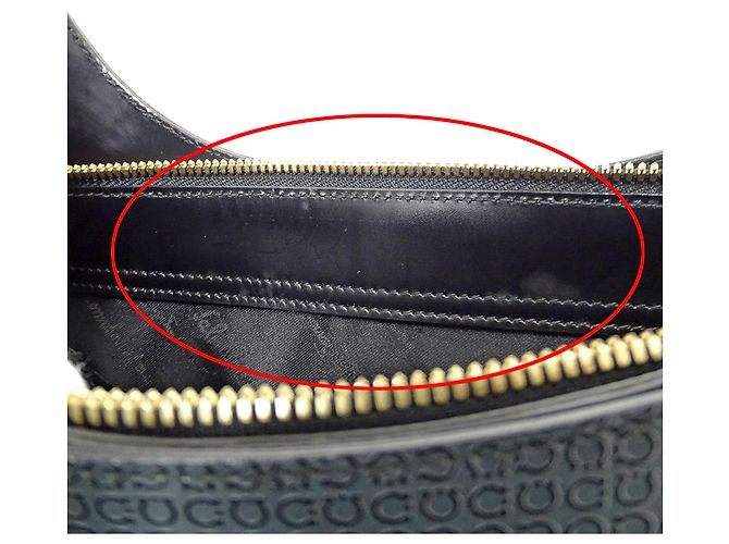 Gancini Borsa a tracolla in pelle grigia Salvatore Ferragamo Marrone - vista 7