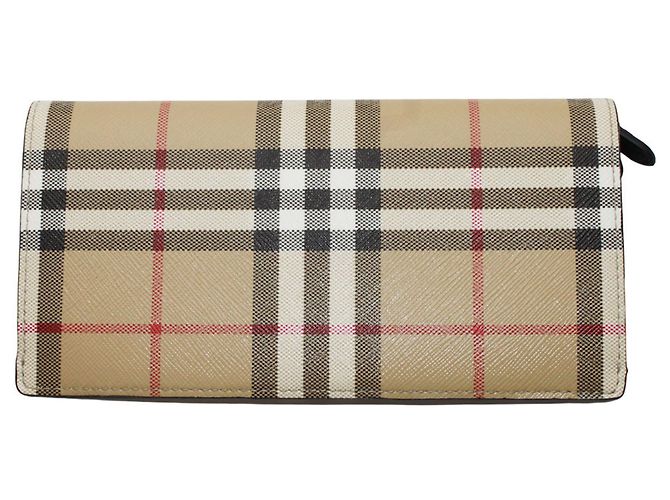 Cartera bi-fold Burberry de cuero marrón Castaño - vista 2