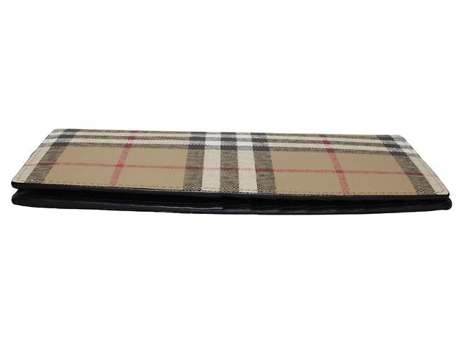 Cartera bi-fold Burberry de cuero marrón Castaño - vista 3