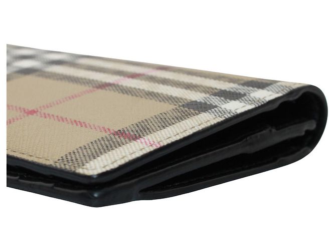 Cartera bi-fold Burberry de cuero marrón Castaño - vista 5