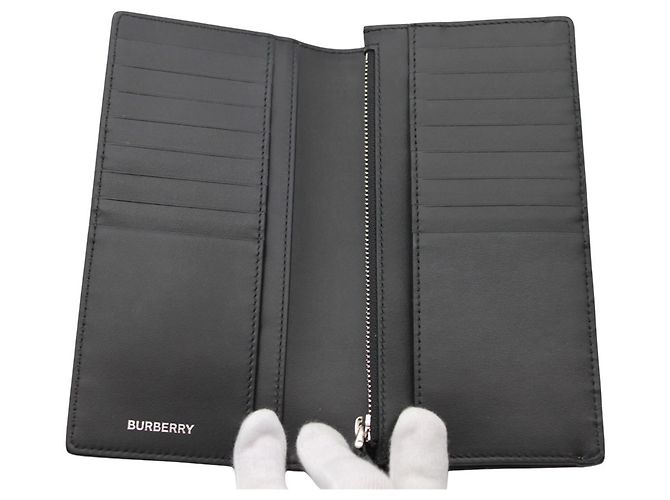 Cartera bi-fold Burberry de cuero marrón Castaño - vista 7