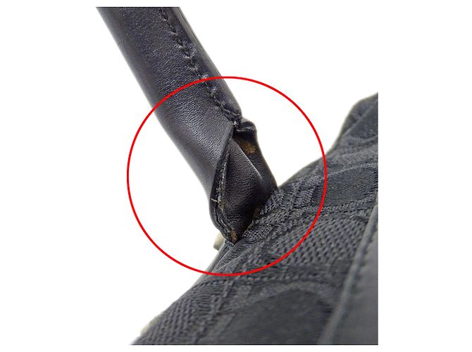 Gancini Borsa in tela nera Salvatore Ferragamo Nero - vista 13