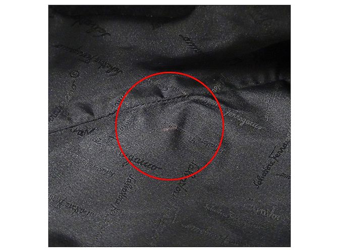 Gancini Borsa in tela nera Salvatore Ferragamo Nero - vista 7