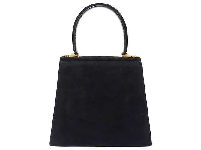 Gancini Borsa in camoscio nero Salvatore Ferragamo - vista 2