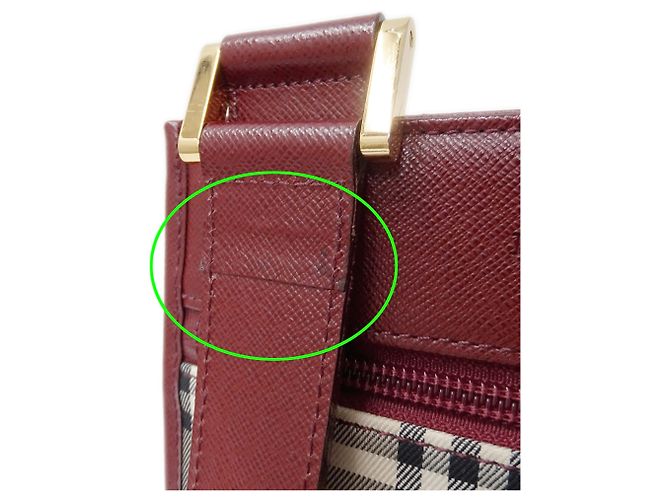 Burberry Schultertasche aus Canvas Beige Bordeaux - Ansicht 11