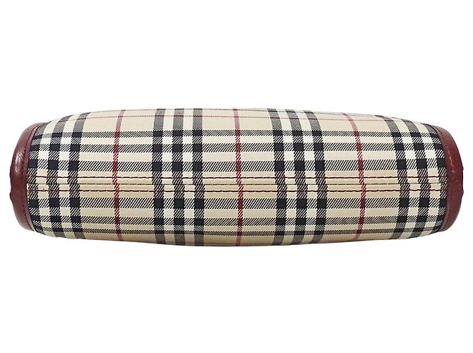 Burberry Schultertasche aus Canvas Beige Bordeaux - Ansicht 3