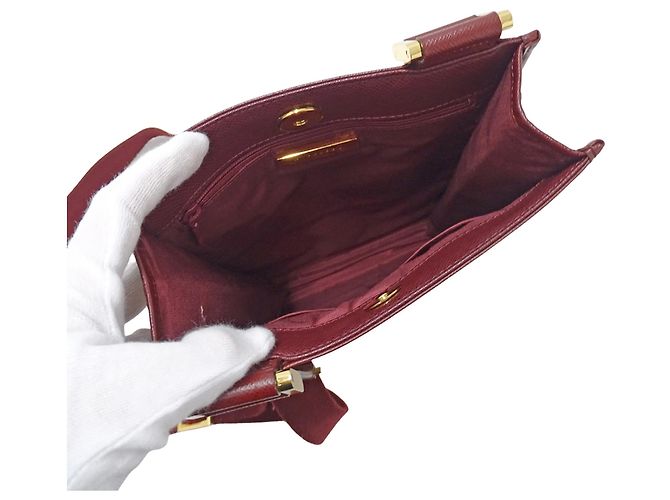 Burberry Schultertasche aus Canvas Beige Bordeaux - Ansicht 5