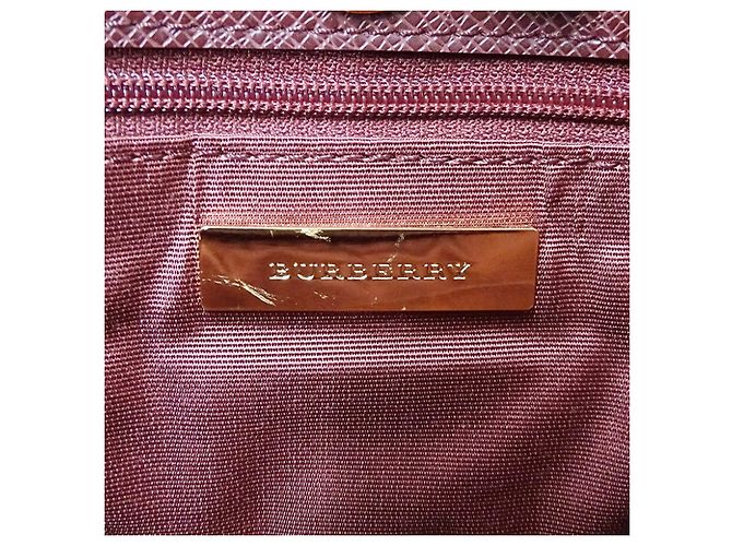 Burberry Schultertasche aus Canvas Beige Bordeaux - Ansicht 6