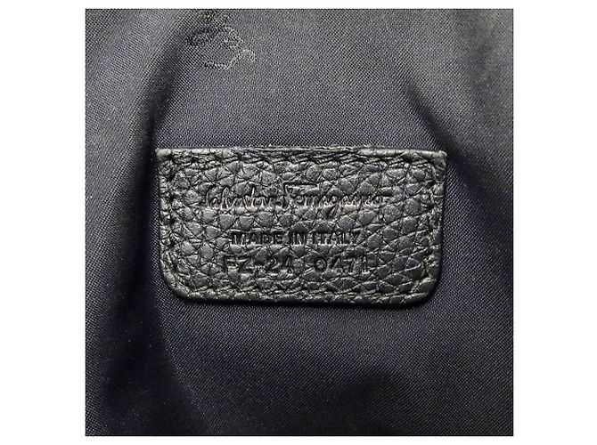 Borsa a tracolla in pelle nera Salvatore Ferragamo Nero - vista 6