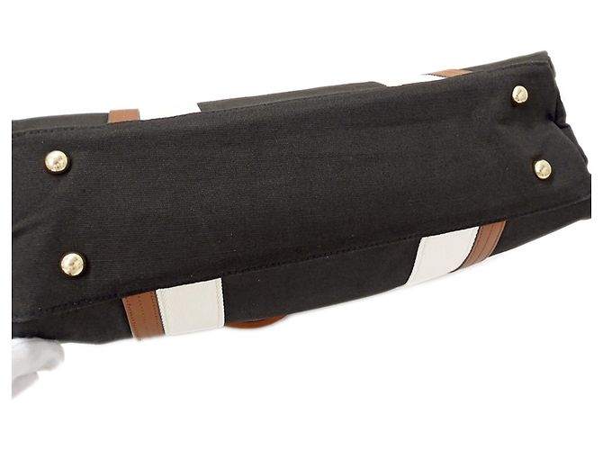 Chloé Schulter- und Tote-Bag aus schwarzem Canvas - Ansicht 12