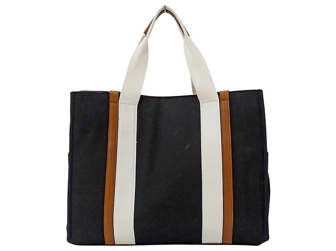 Chloé Schulter- und Tote-Bag aus schwarzem Canvas - Ansicht 2