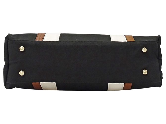 Chloé Schulter- und Tote-Bag aus schwarzem Canvas - Ansicht 3