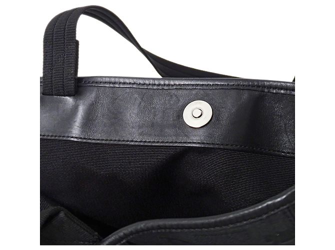 Gancini Borsa Tote Salvatore Ferragamo in tela nera Nero - vista 7