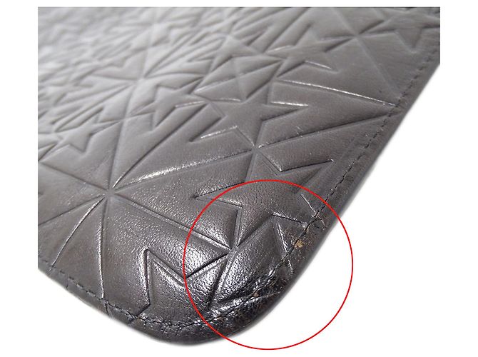 Borsa a pochette Jimmy Choo in pelle nera Nero - vista 11