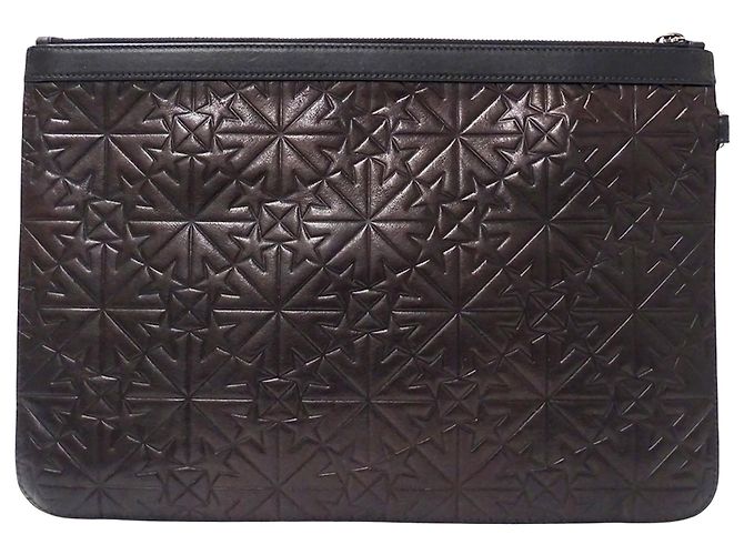 Borsa a pochette Jimmy Choo in pelle nera Nero - vista 2