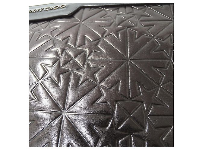 Borsa a pochette Jimmy Choo in pelle nera Nero - vista 9