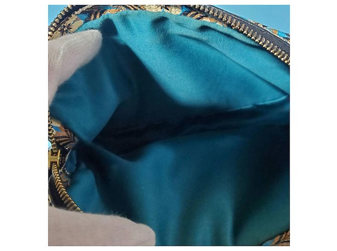 Borsa a tracolla Miu Miu con design floreale Bianco Blu - vista 9