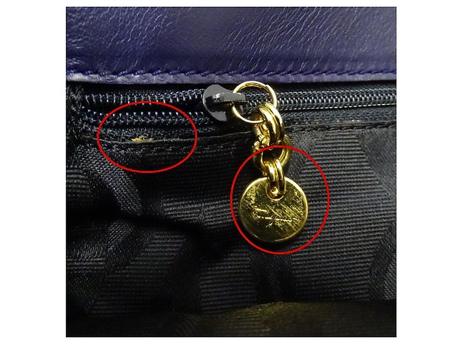 Borsa a tracolla Salvatore Ferragamo Porpora Blu navy - vista 14