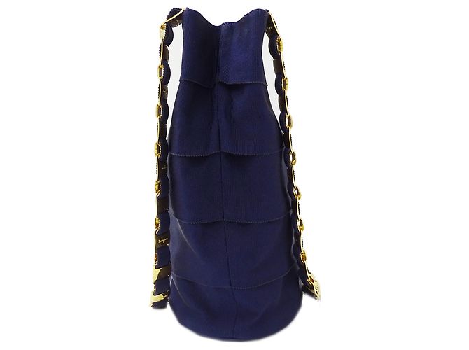 Borsa a tracolla Salvatore Ferragamo Porpora Blu navy - vista 4