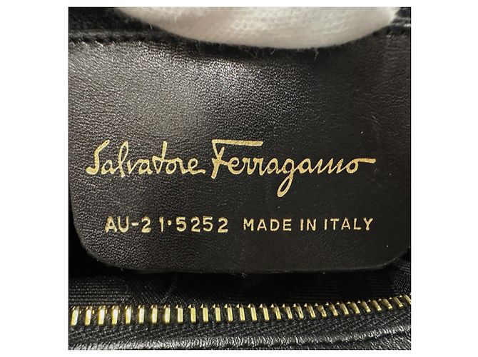 Borsa a tracolla Salvatore Ferragamo in nylon nero - vista 6