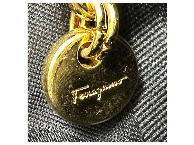 Borsa a tracolla Salvatore Ferragamo in nylon nero - vista 9