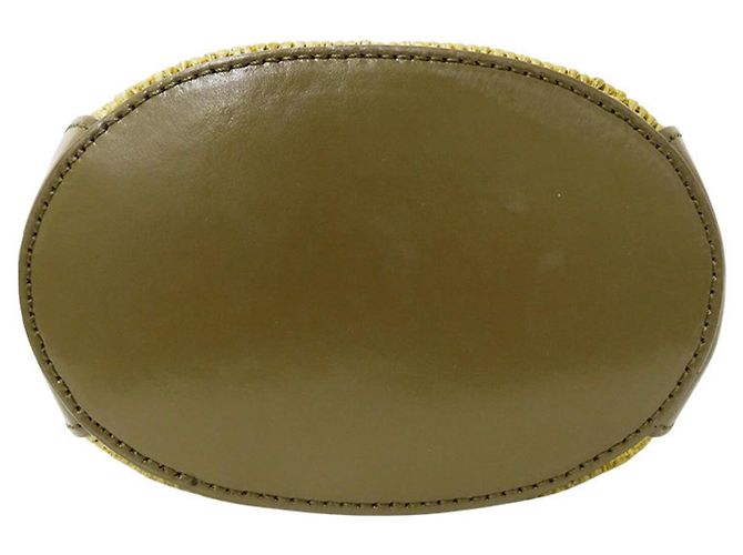 Bolsa de mão Marni Tropicaria Micro Verde Caqui - vista 3