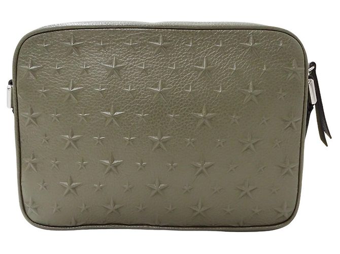Borsa a tracolla in pelle verde Jimmy Choo Cachi - vista 2