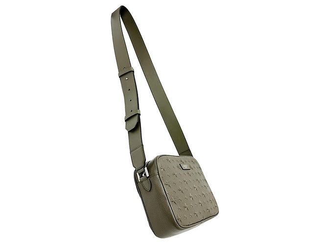 Borsa a tracolla in pelle verde Jimmy Choo Cachi - vista 4