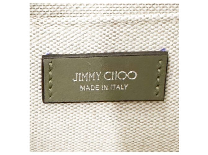 Borsa a tracolla in pelle verde Jimmy Choo Cachi - vista 6