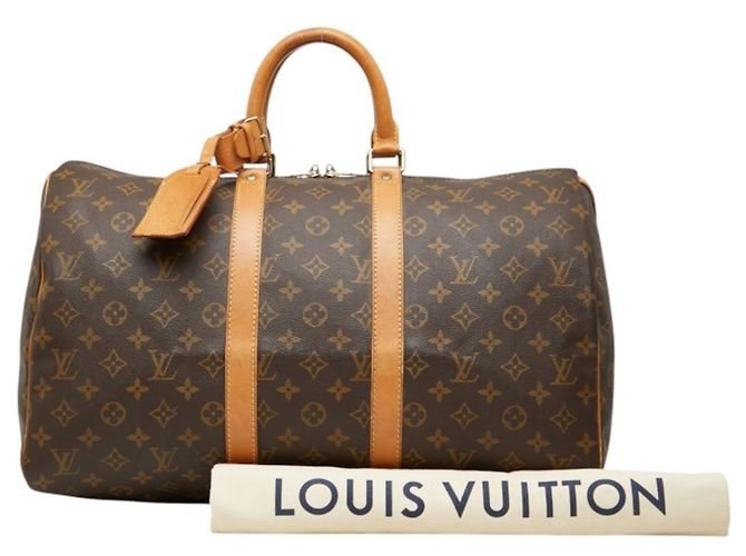 Bolsa Boston Louis Vuitton Monogram Keepall 45 Marrom - vista 12