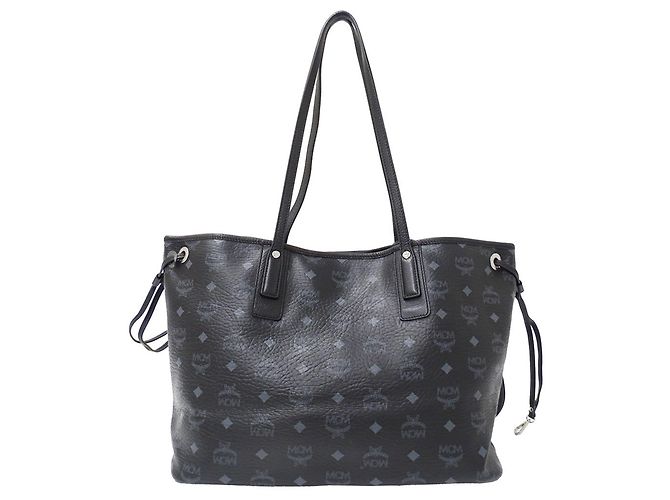 MCM Shopper aus beschichtetem Canvas Schwarz Mehrfarben - Ansicht 2