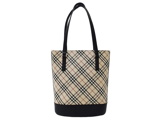Burberry Shopper-Bag aus beigem Canvas - Ansicht 2