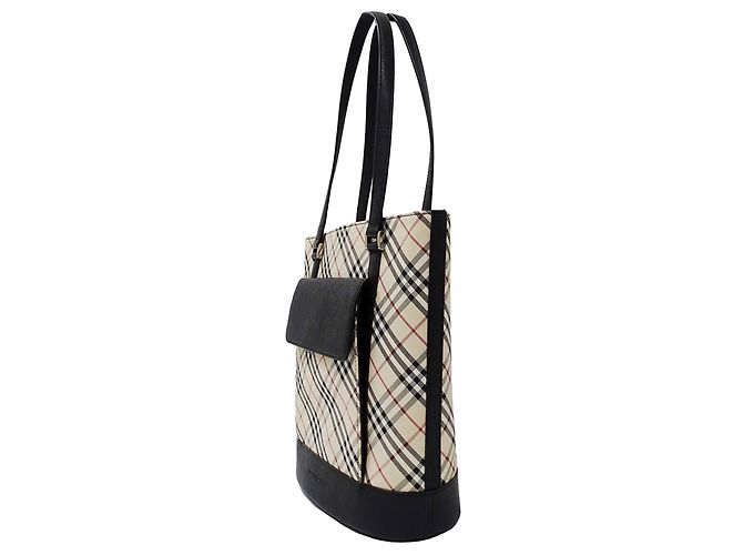 Burberry Shopper-Bag aus beigem Canvas - Ansicht 4