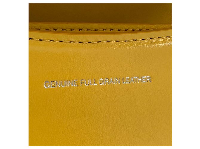 Bolso de hombro Coach de cuero amarillo - vista 11