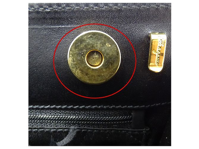 Borsa in pelle Salvatore Ferragamo Nero - vista 17