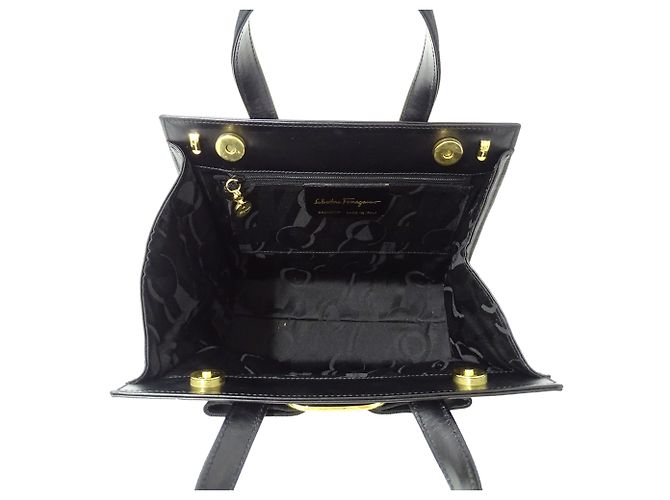 Borsa in pelle Salvatore Ferragamo Nero - vista 6
