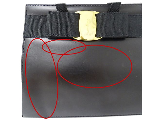 Borsa in pelle Salvatore Ferragamo Nero - vista 9
