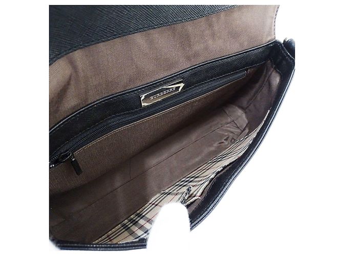 Borsa a tracolla Burberry in pelle nera Nero - vista 5