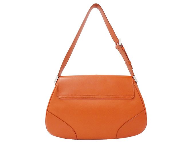 Burberry Schultertasche aus Leder Orange - Ansicht 2