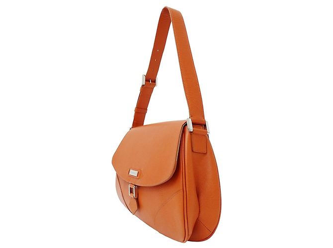 Burberry Schultertasche aus Leder Orange - Ansicht 4