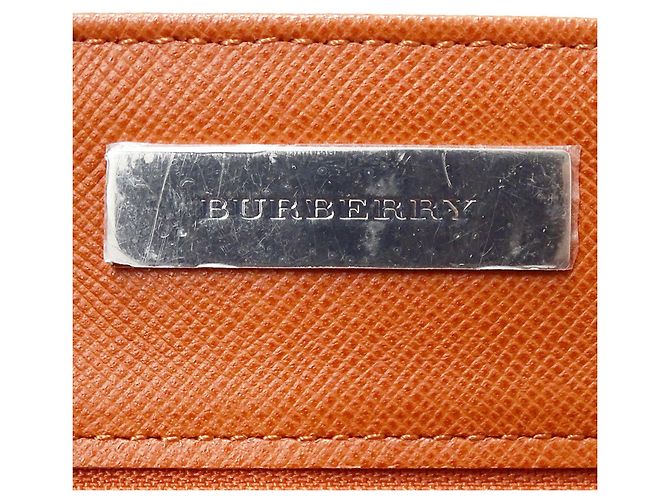 Burberry Schultertasche aus Leder Orange - Ansicht 6