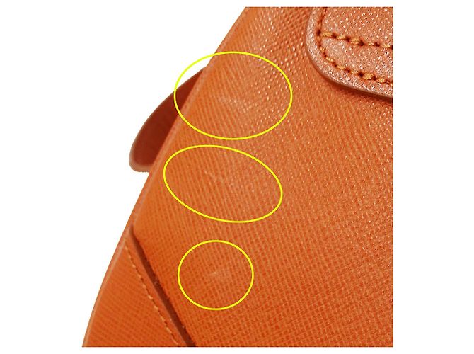 Burberry Schultertasche aus Leder Orange - Ansicht 9