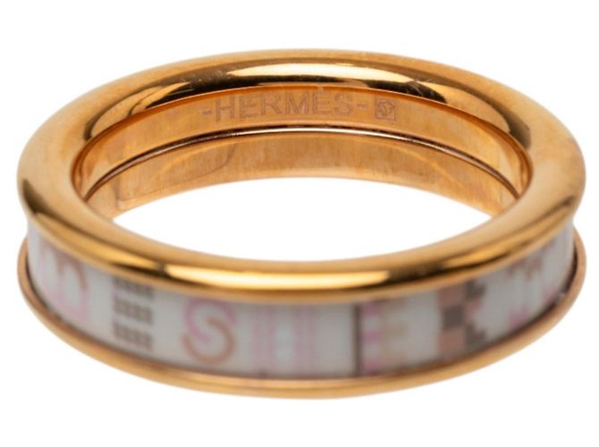 Ring Hermès Anillo Hermes Bricol PM Multicolor Dorado - vista 4