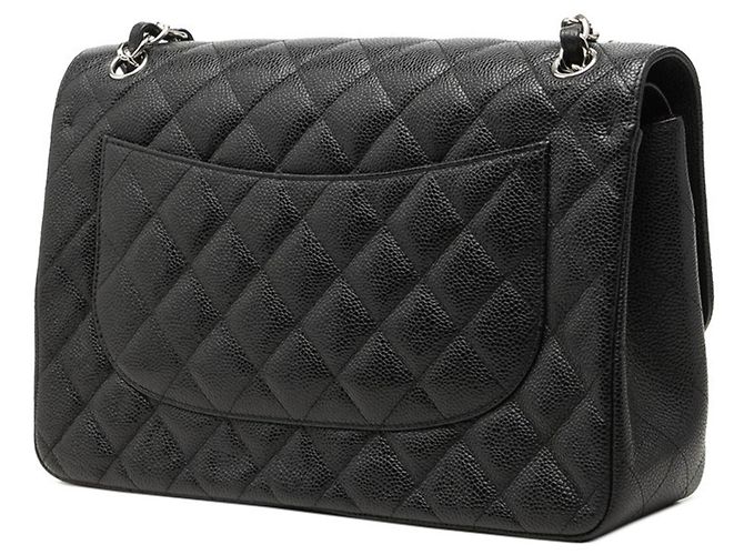 Borsa a tracolla Chanel Matelassé Coco Mark Double Flap con catena Nero - vista 2