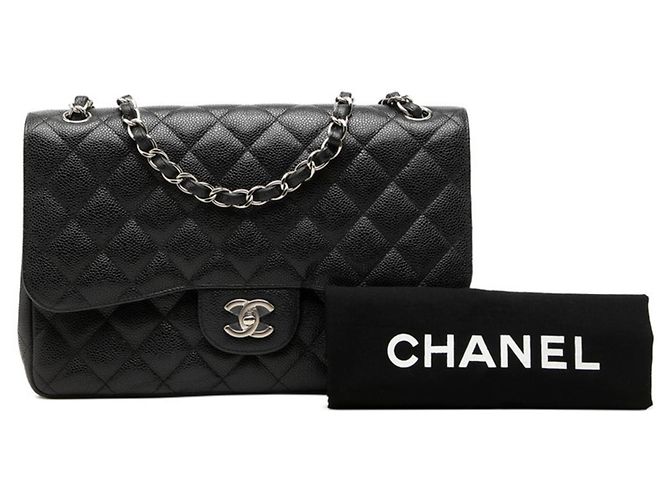 Borsa a tracolla Chanel Matelassé Coco Mark Double Flap con catena Nero - vista 7