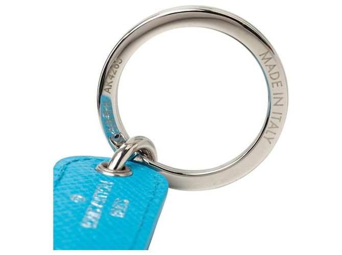 Louis Vuitton Keychain LV Signature Silvery Blue - view 3