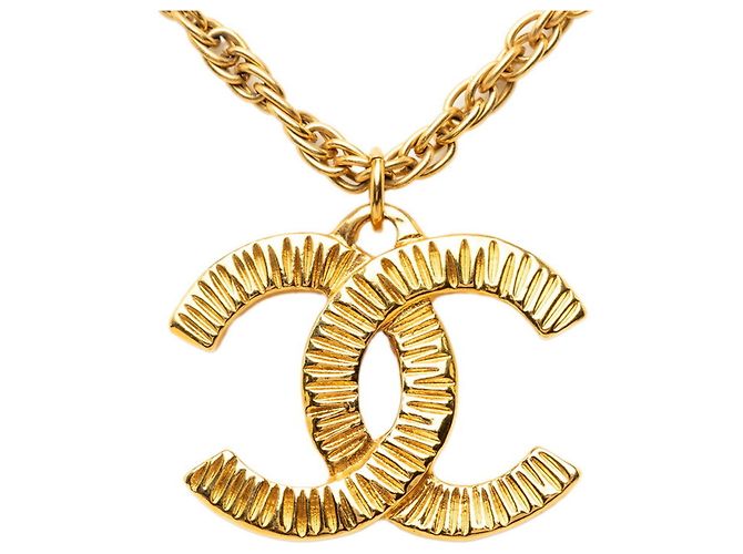 Timeless Collana a catena Chanel Vintage Coco Mark D'oro - vista 2