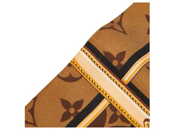 Lenço Bandeau Louis Vuitton Monogram Confidential Marrom - vista 2