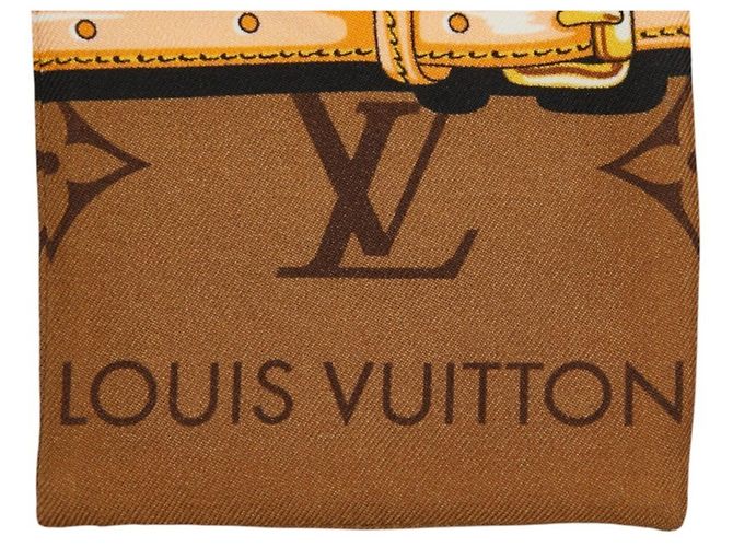 Lenço Bandeau Louis Vuitton Monogram Confidential Marrom - vista 3