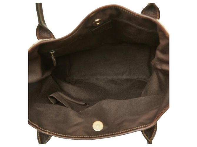 Borsa Tote Gucci GG Canvas Sherry Line Princy Marrone Beige - vista 8